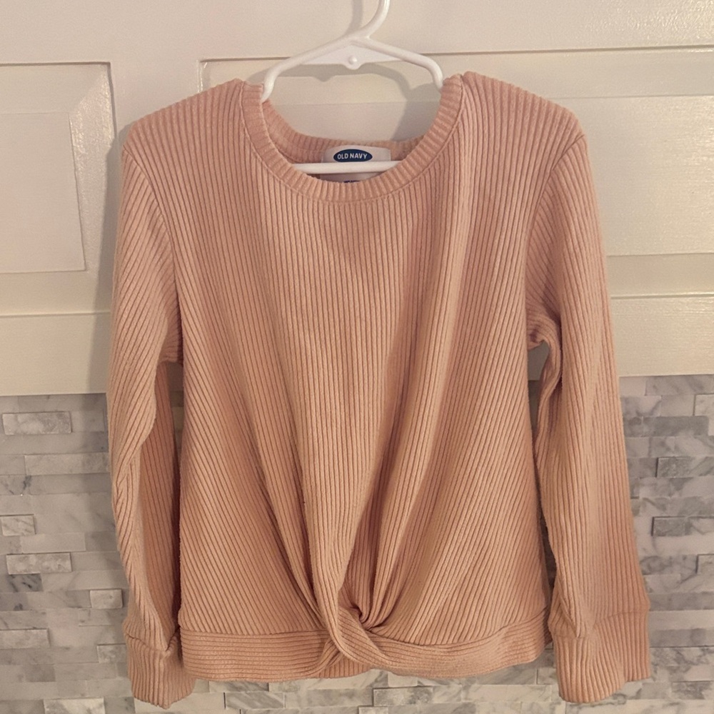 Old Navy Light Pink Ribbed Top